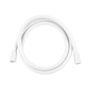 Flexible de douche Herzbach Deep White 23.935300.1.07 150 cm (1500 mm), plastique lisse, blanc mat