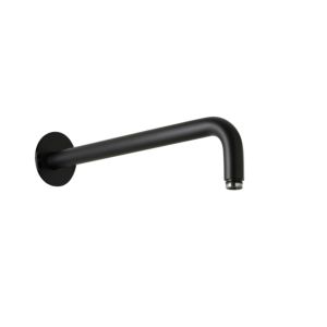 Herzbach Deep Black wall arm 23.960350.1.12 350 mm, for rain shower, matt black