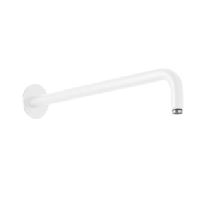 Herzbach Deep White wall arm 23.960420.1.07 420 mm, for overhead shower, matt white