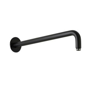 Bras mural Herzbach Deep Black 23.960420.1.12 420 mm, pour douche à effet pluie, noir mat