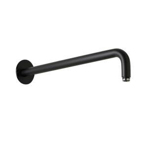 Herzbach Deep Black wall arm 23.960420.1.12 420 mm, for rain shower, matt black