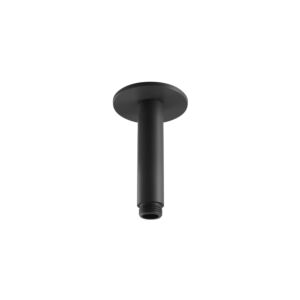 Bras de plafond Herzbach Deep Black 23.964810.1.12 100 mm, pour douche à effet pluie, noir mat