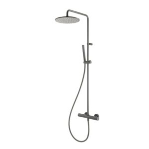 Colonne de douche Herzbach Deep Grey 23.988250.1.06 avec thermostat de douche, gris mat