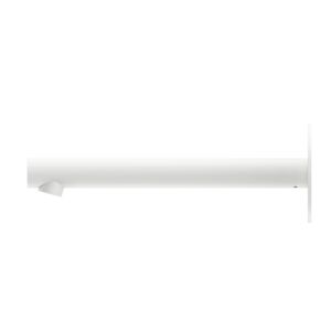 Herzbach Siro wall spout 30.120200.1.07 round straight, matt white