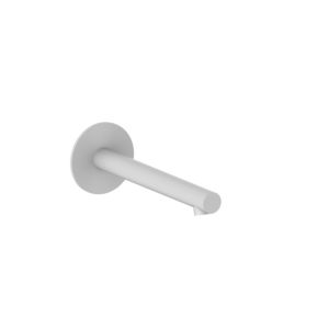 Herzbach Siro wall spout 30.120200.1.07 round straight, matt white