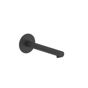 Herzbach Siro wall spout 30.120200.1.12 round straight, matt black