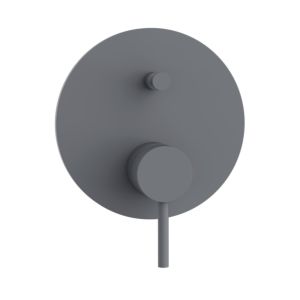 Herzbach Siro bath fitting 30.120305.1.06 matt gray, concealed fitting