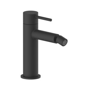 Raccord de bidet Herzbach Siro 30.120360.1.12 avec garniture de vidage , noir mat