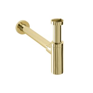 Herzbach Living Design-Geruchsverschluss 30.485800.1.03 1 1/4", mit Reinigungsöffnung, PVD-gold