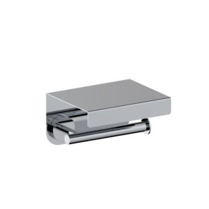 Herzbach Living paper roll holder 30.815000.1.01 with lid, wall mounting, chrome