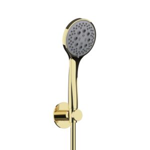 Herzbach LIVING SPA tub set holder 70 round 30.914200.1.03 hand shower 100mm multi 1500mm PVD gold