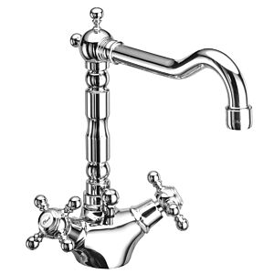 Herzbach Anais Classic Armatur 32454000205 bronze, mit Ablaufgarnitur, Waschtischarmatur