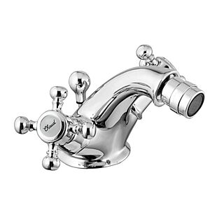 Herzbach Anais Bidetarmatur 32463000102 chrom-gold, mit Ablaufgarnitur