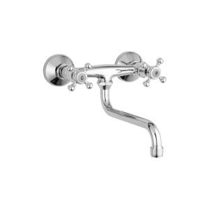 Herzbach Anais Waschtischarmatur 32473000101 chrom, schwenkbarer Rohrauslauf 180 mm