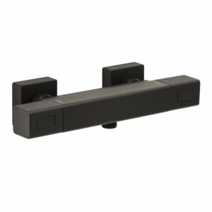 Herzbach Deep Black thermostat de douche 36.131100.1.12 AP, noir mat