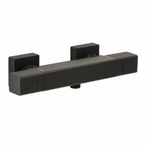 Herzbach Deep Black thermostat de douche 36.131100.1.12 AP, noir mat