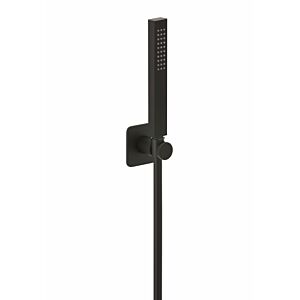 Herzbach Deep Black tub set 36.630423.1.12 with hand shower brass, matt black