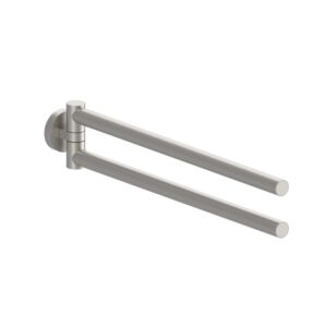 Herzbach Living porte-serviettes 36.818500.1.14 en deux parties, 340 mm, montage mural, finition acier inoxydable