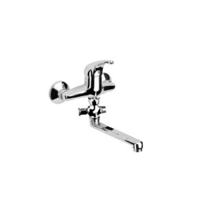 Herzbach Largo Wannenarmatur 52142000101 chrom, Auslauf 300 mm schwenkbar
