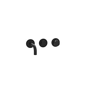 Herzbach MODUL7 PUSH TA washbasin 70.701603.1.12 wall mixer finish set 160mm black matt