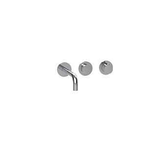 Herzbach MODUL7 PUSH TA lavabo 70.702103.1.01 mitigeur mural set de finition 210mm chromé