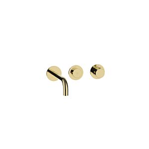 Herzbach MODUL7 PUSH TA lavabo 70.702103.1.03 mitigeur mural finition set 210mm PVD or