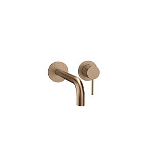 Herzbach MODUL7 Waschtisch-Armatur 70.702402.1.39 Fertigset 240mm Copper Steel