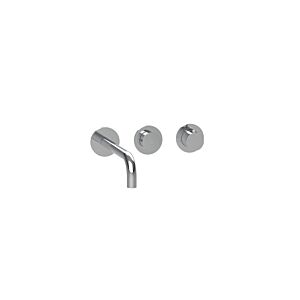 Herzbach MODUL7 PUSH TA washbasin 70.702403.1.01 wall mixer finish set 240mm chrome