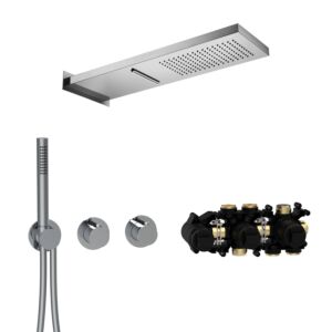 Herzbach MODUL7 Thermostat-Set T-MU2 70.703711.1.01 537x165mm Multi 2 Chrom