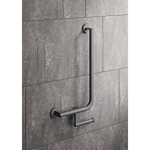 Hewi System 900 Hewi System 900 900.22.14360SC Stainless Steel powder-coated dark gray pearl mica deep matt, 600 x 300 mm, left version