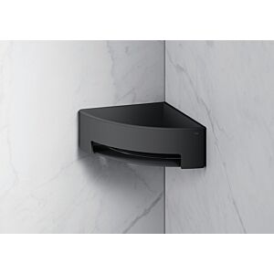 Hewi panier de douche d&#39;angle System 900 900.03.00260CV noir mat profond, revêtement par poudre