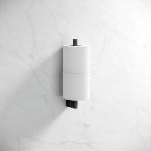 Hewi System 900 spare paper holder 900.21.00660 DC stainless steel powder-coated black deep matt, 2-fold, cylindrical