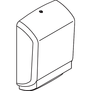 Hewi 477 Réservoirs essuie-mains en papier 477.06.6000586 Réservoirs blanc translucide, sable