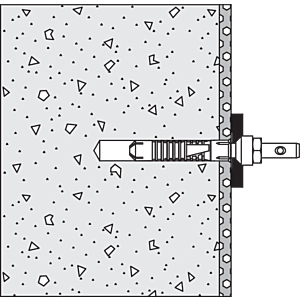 Hewi 801/805 accessoire BM10. 801 . 801 vis spéciale Ø 10 x 95, pour appui dorsal d&#39;un côté