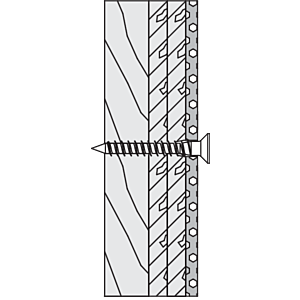 Hewi 801/805 Klappsitz-Befestigung BM22.4 Leichtbauwände mit Hinterfütterung aus Schichtholz