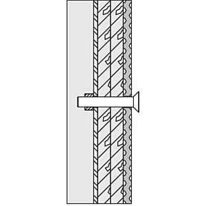 Hewi 801/805 Klappsitz-Befestigung BM23.4 Leichtbauwände mit integrierten Stahl