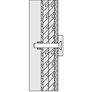 Hewi 801/805 fixation 3635799 blanc pur, plaques d&#39;acier, pour prémontage