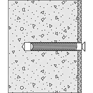 Hewi 802 LifeSystem Befestigung BM17.3 für Stützgriffe/Sitz, für Beton (größer C20/25)