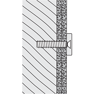 Hewi 801/805 Befestigung 3635899 reinweiß, Hartholz, für Vormontage