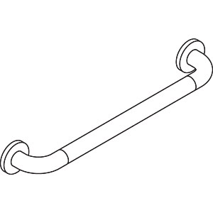 Hewi 801 bath handle 801.36.12086 500 mm, sand