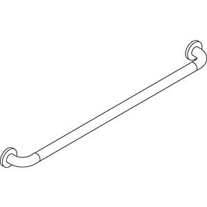 Hewi 801 bath handle 801.36.14098 900 mm, signal white