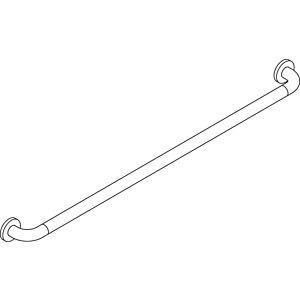 Hewi 477 Badetuchhalter 477.30.33098 1100mm, signalweiß, Stahleinlage