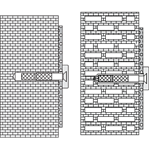 Hewi 801/805 fixation 6305599 blanc pur, pour pierre / béton, support mural / Poignées d'appui rabattables
