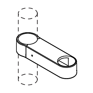 Hewi shower hose holder 6197999 pure white