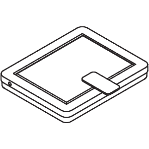 Hewi Deckel 805.05.E0398 mit Rahmen, für Hygieneabfallbehälter 805.05.200, signalweiß