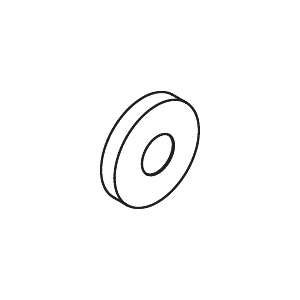 Hewi System 900 Rosettenkappe 66761 Edelstahl verchromt, d= 67mm