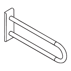 Hewi 801 rail de support 801.50.30055 600 mm, bleu aqua