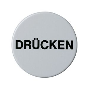 Hewi 801 Symbol Drücken 711D95 felsgrau, selbstklebend
