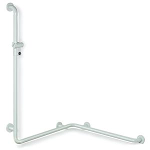 Hewi 801 shower handrail 801.35.21633 762 x 1100 mm, rubinrot , with shower holder bar, aluminum core