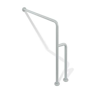 Hewi 801 floor-wall support bar 801.22.40033 850 x 834 mm, rubinrot